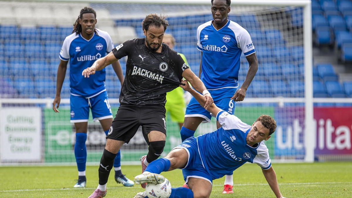 Late Eweka equaliser earns Eastleigh a point against Boreham Wood